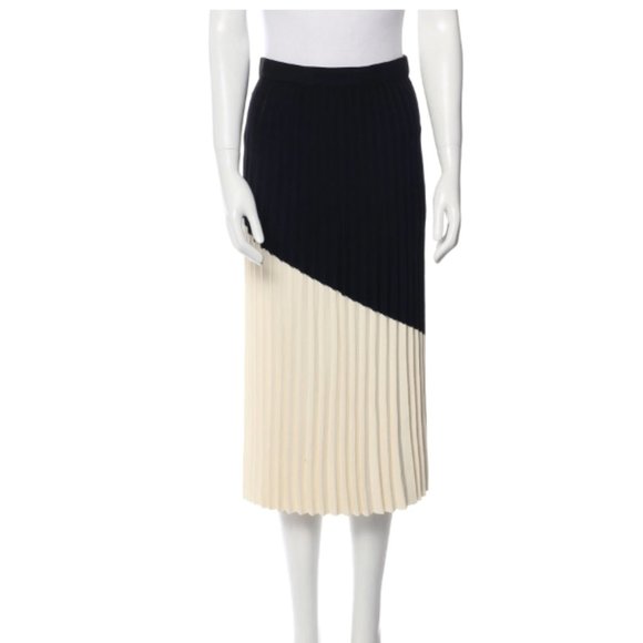 Derek Lam 10 Crosby Colorblock Midi Length Skirt XS - Picture 1 of 3